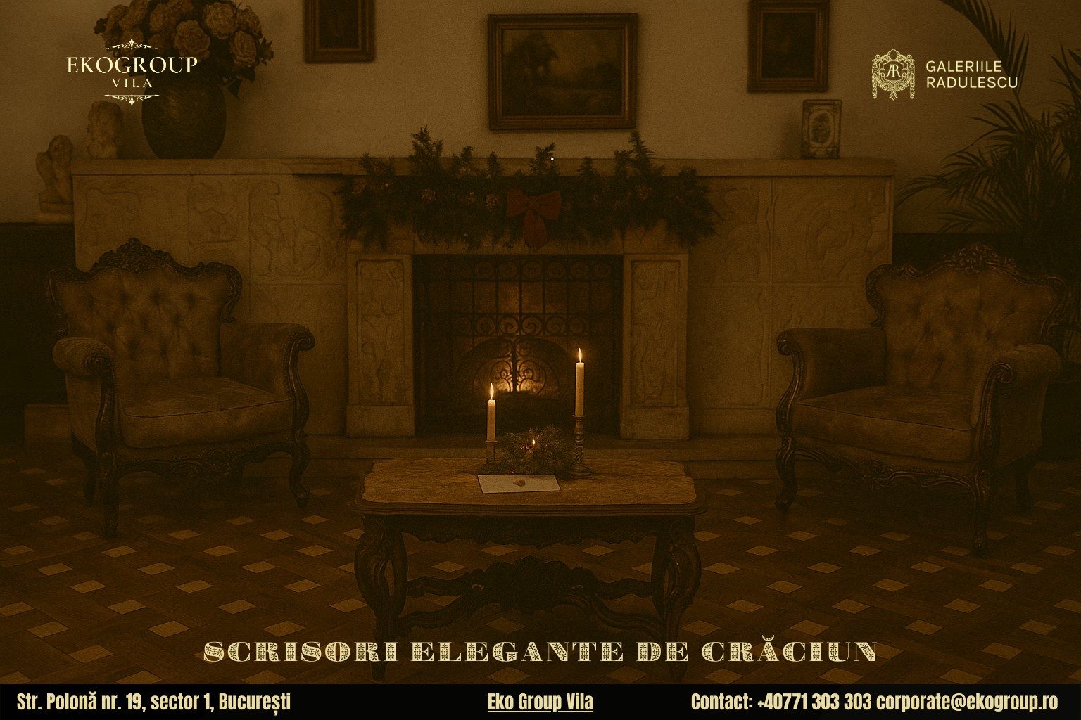 Scrisoare de Crăciun în epoca interbelică: magia sărbătorilor anilor ’30 la Eko Group Vila